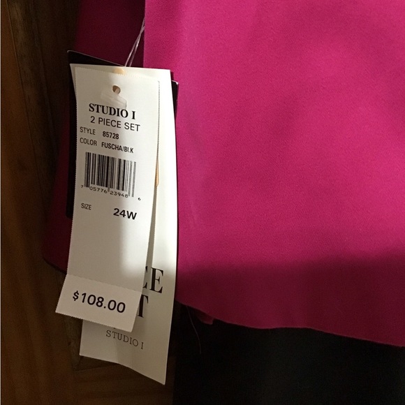 Woman’s size 24W studio one new with tags two piece dress set RE - Picture 2 of 12